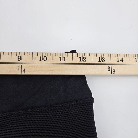 ALALA Black Mesh Zip Ankle Tights Women's S Activewear Athleisure Lounge Wear - Picture 9 of 12